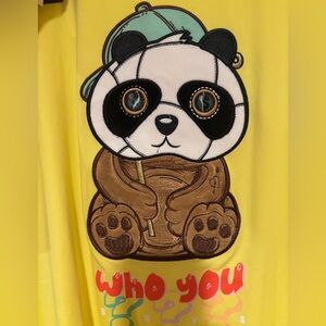 Yellow Panda Graphic Tee